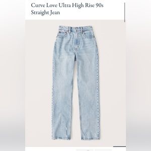 NWT 90’s straight jean ultra high rise